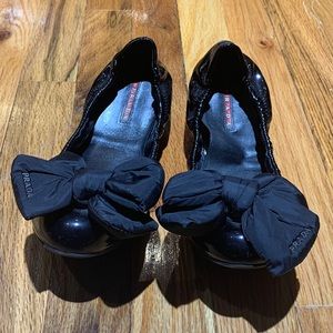 Prada Bow Tie Classic Flats